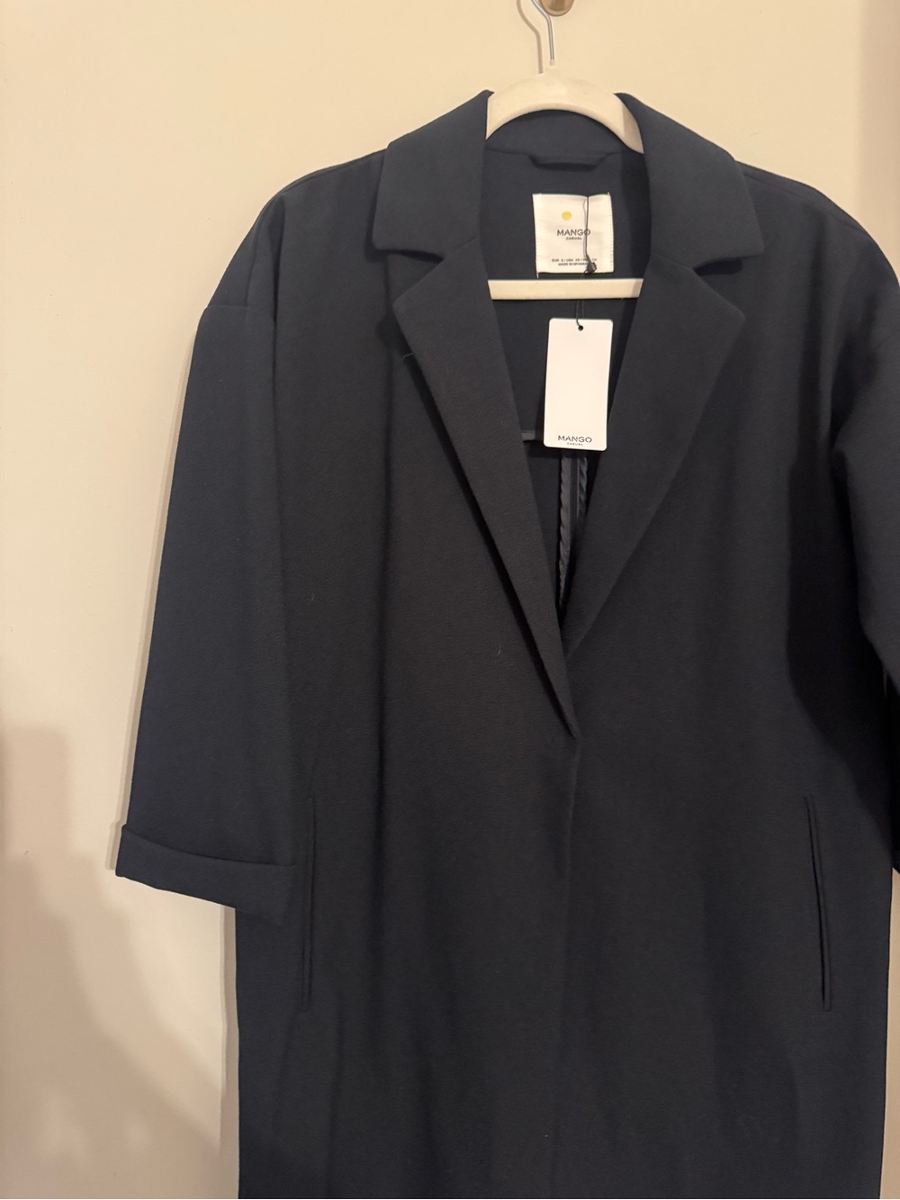 NWT Mango Collared Overcoat - Picture 5 of 6